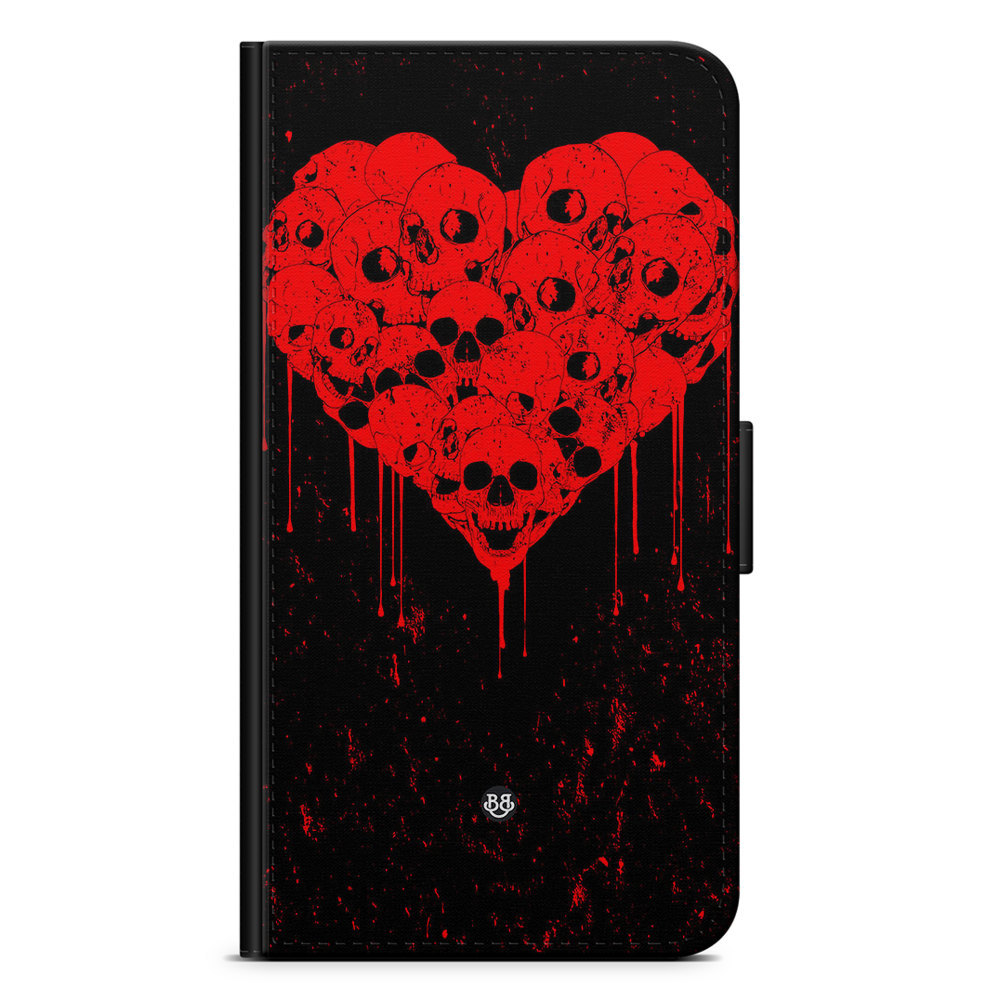 Xiaomi 12 Pro Wallet Case - Skull Heart