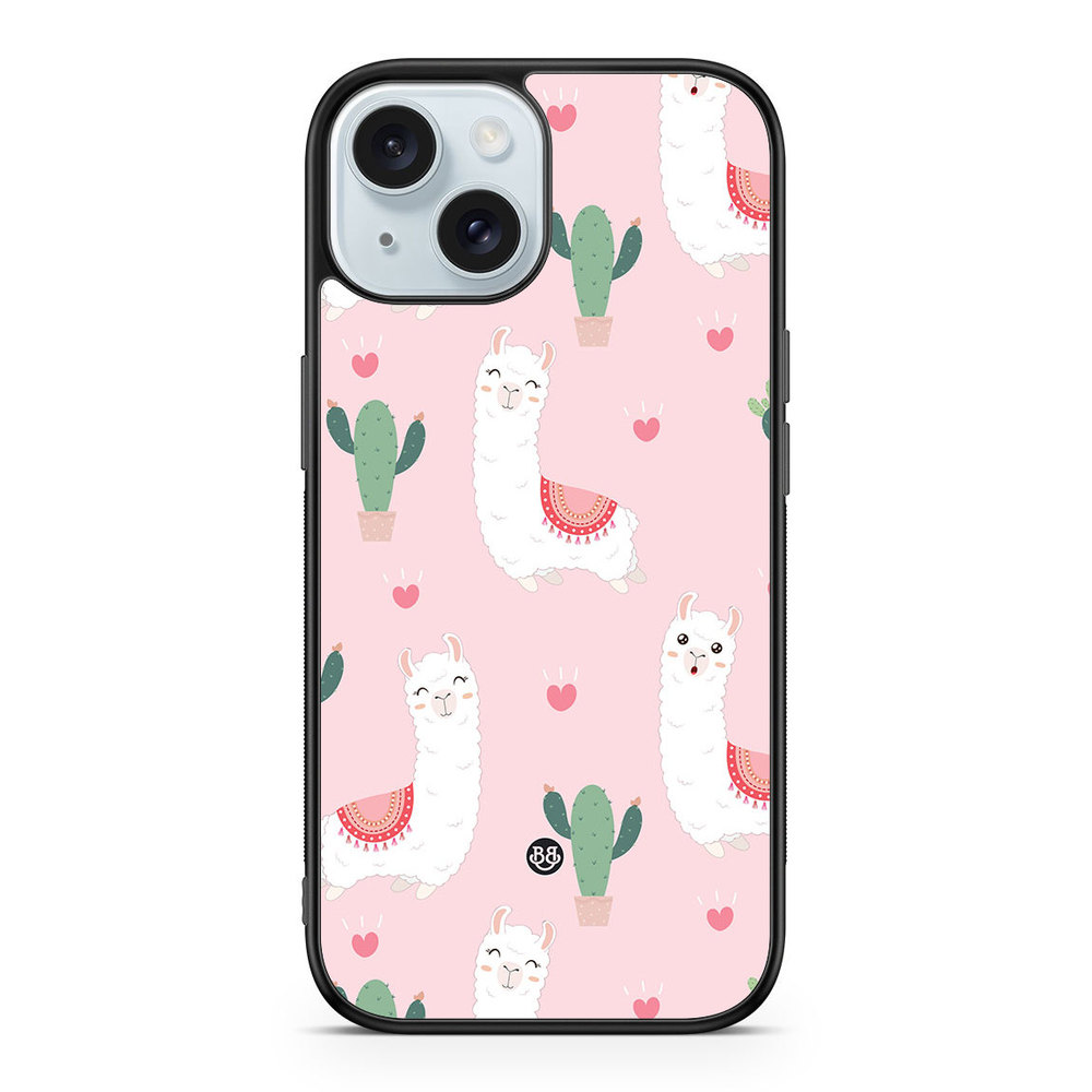 iPhone 15 Case - Llama Pattern