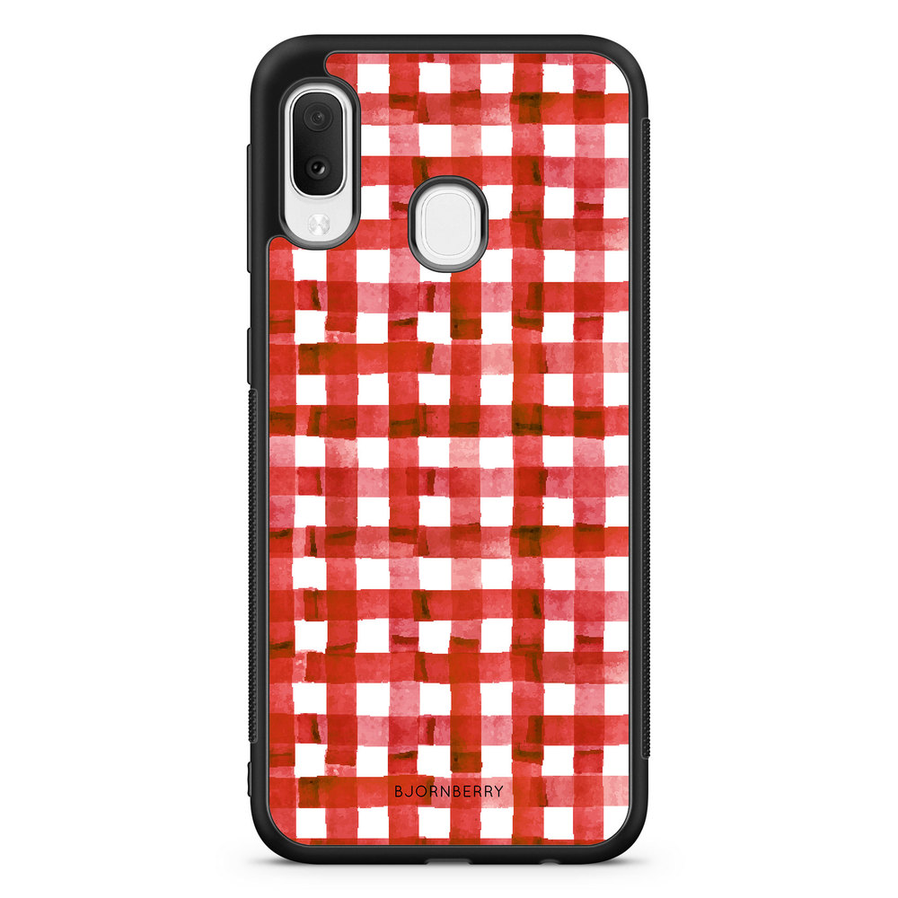 Samsung Galaxy A20e Case - Red Stripes