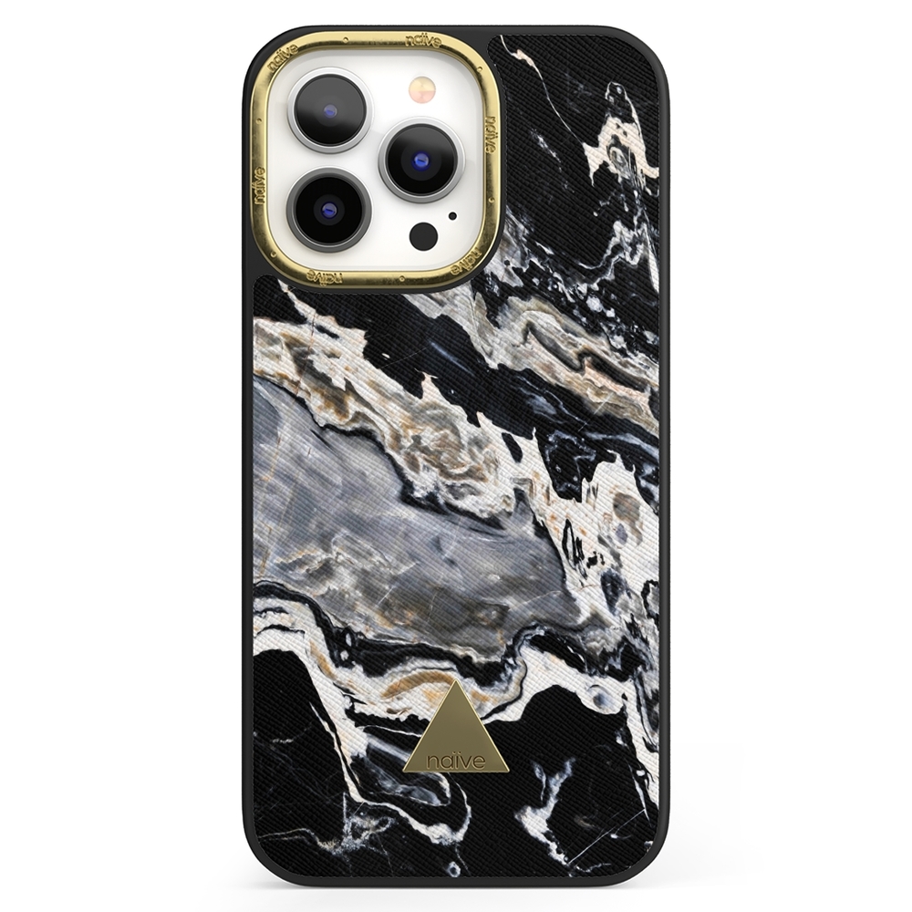 Naive iPhone 13 Pro Case - Marble Storm
