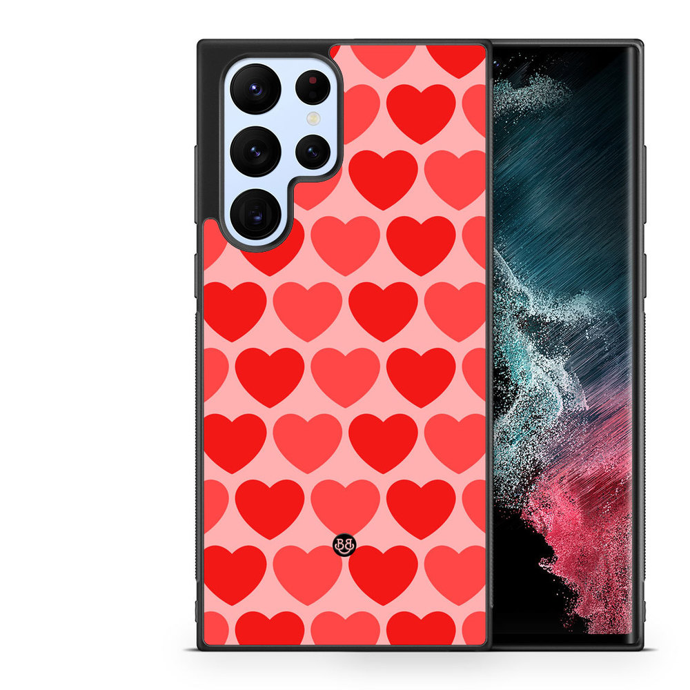 Samsung Galaxy S23 Ultra 5G Case - Red Hearts