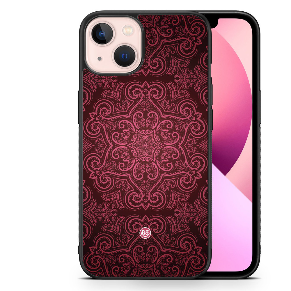 iPhone 13 Case - Red Retro Pattern