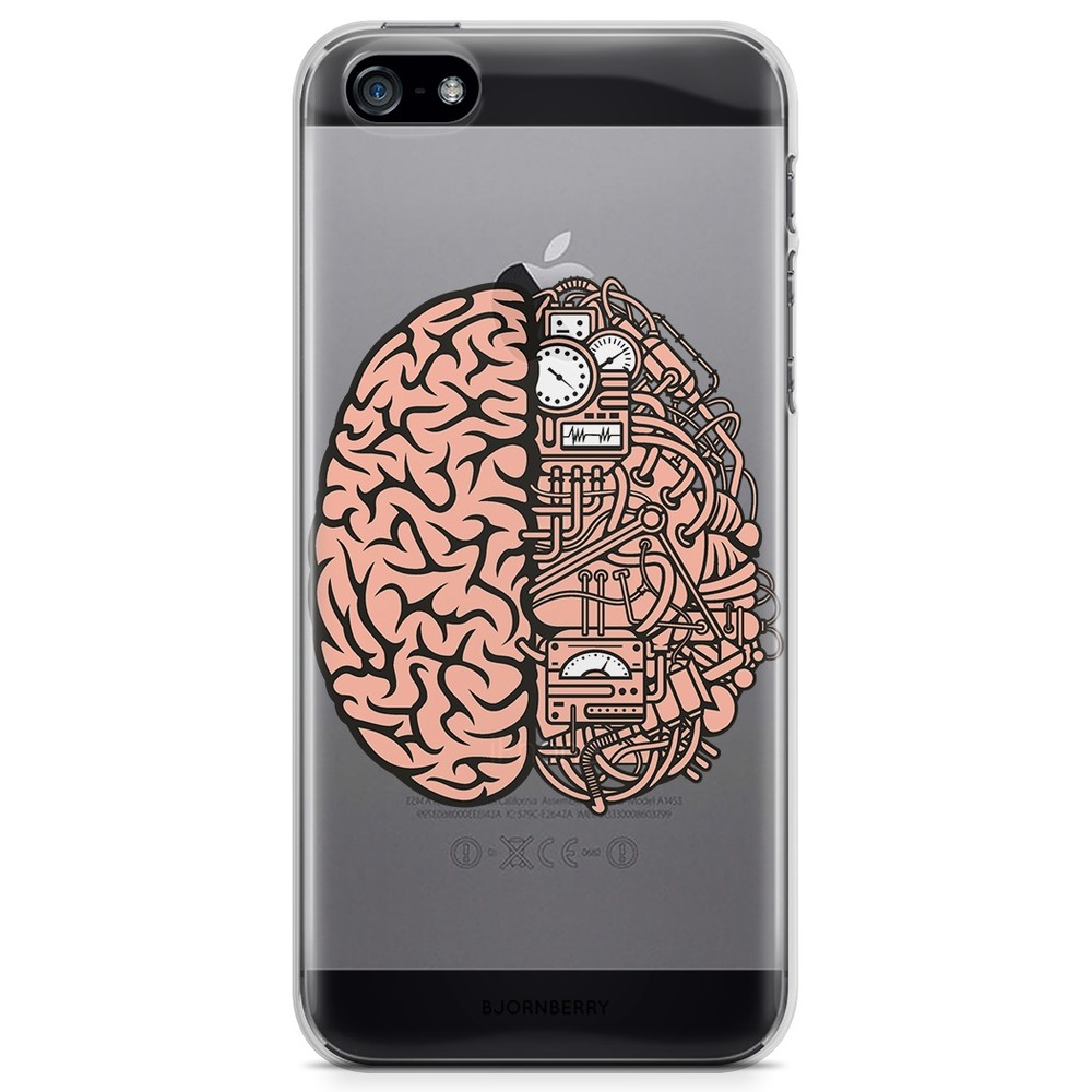 iPhone 5/5S/SE (2016) TPU Case - Robot Brain