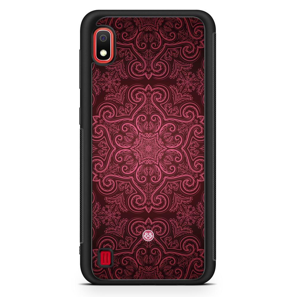 Samsung Galaxy A10 Case - Red Retro Pattern