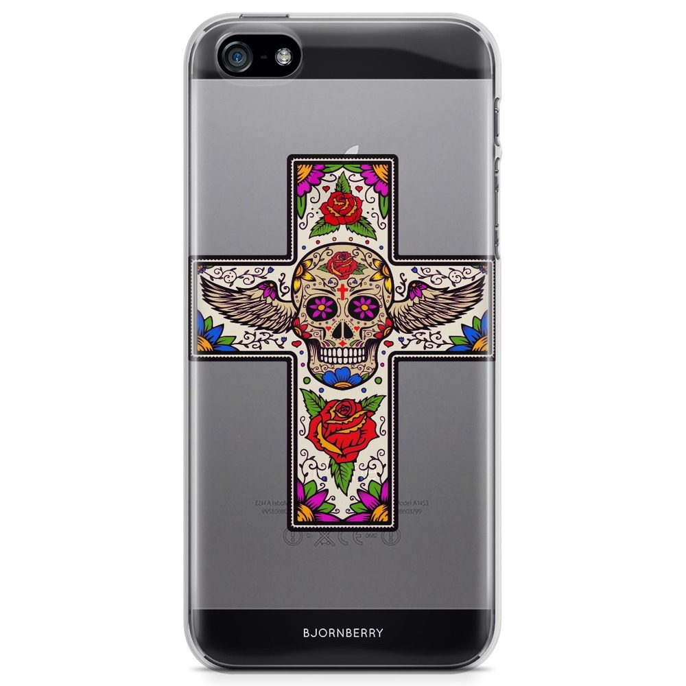 iPhone 5/5S/SE (2016) TPU Case - Skull Cross