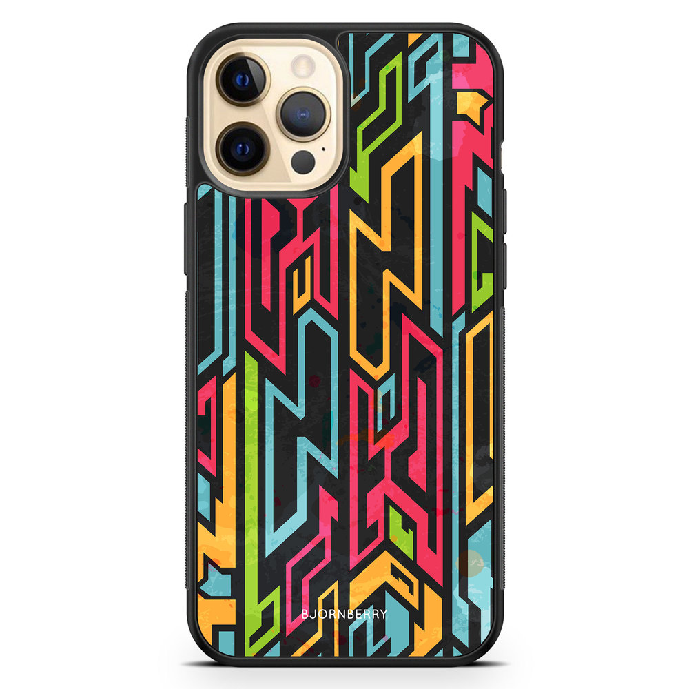 iPhone 12 Pro Max Case - Colored Tribal