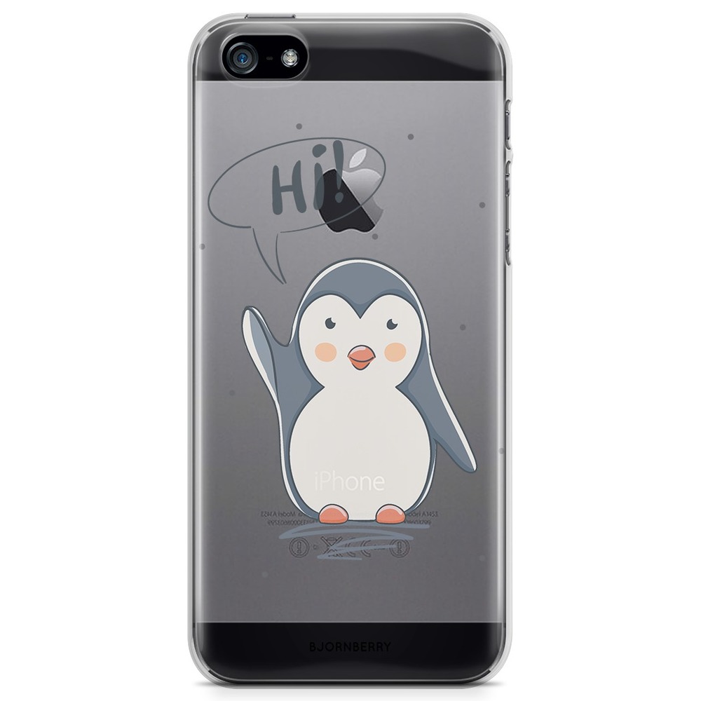 iPhone 5/5S/SE (2016) TPU Case - Cute Penguins