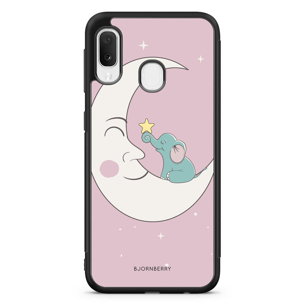 Samsung Galaxy A20e Case - Elephant Moon