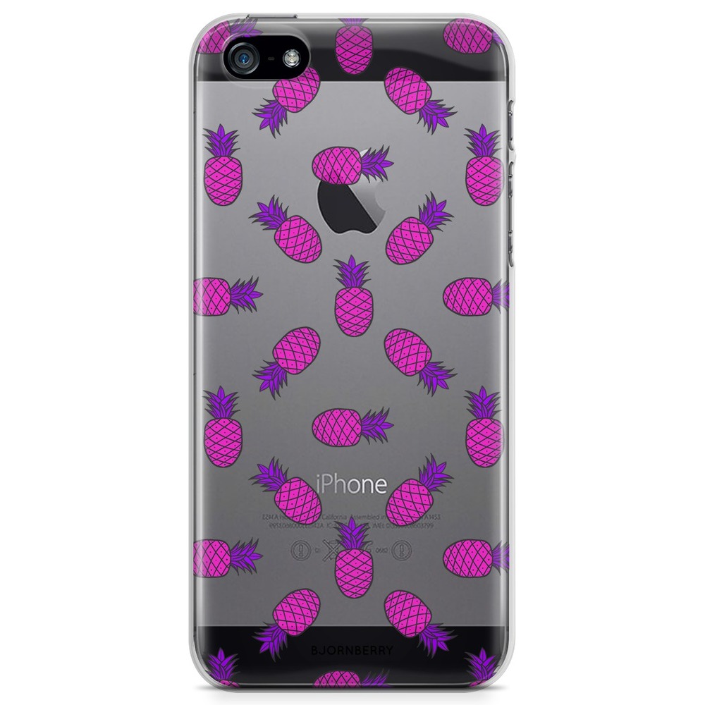 iPhone 5/5S/SE (2016) TPU Case - Pink Pineapple