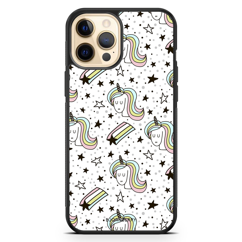 iPhone 12 Pro Max Skal - Mönster Enhörning