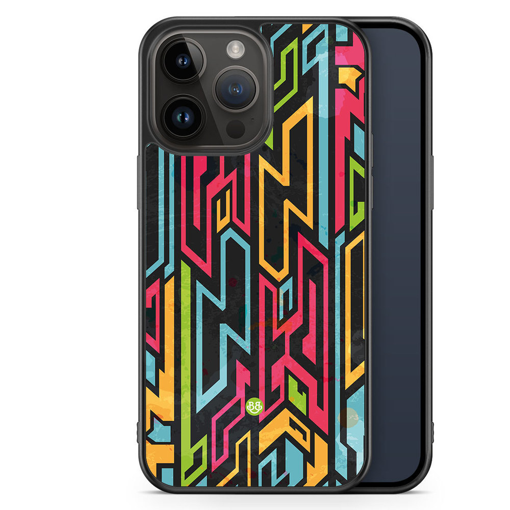 iPhone 14 Pro Max Case - Colored Tribal