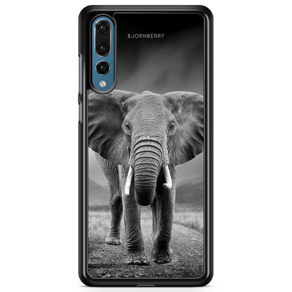 Huawei P20 Pro Case - Black/White Elephant