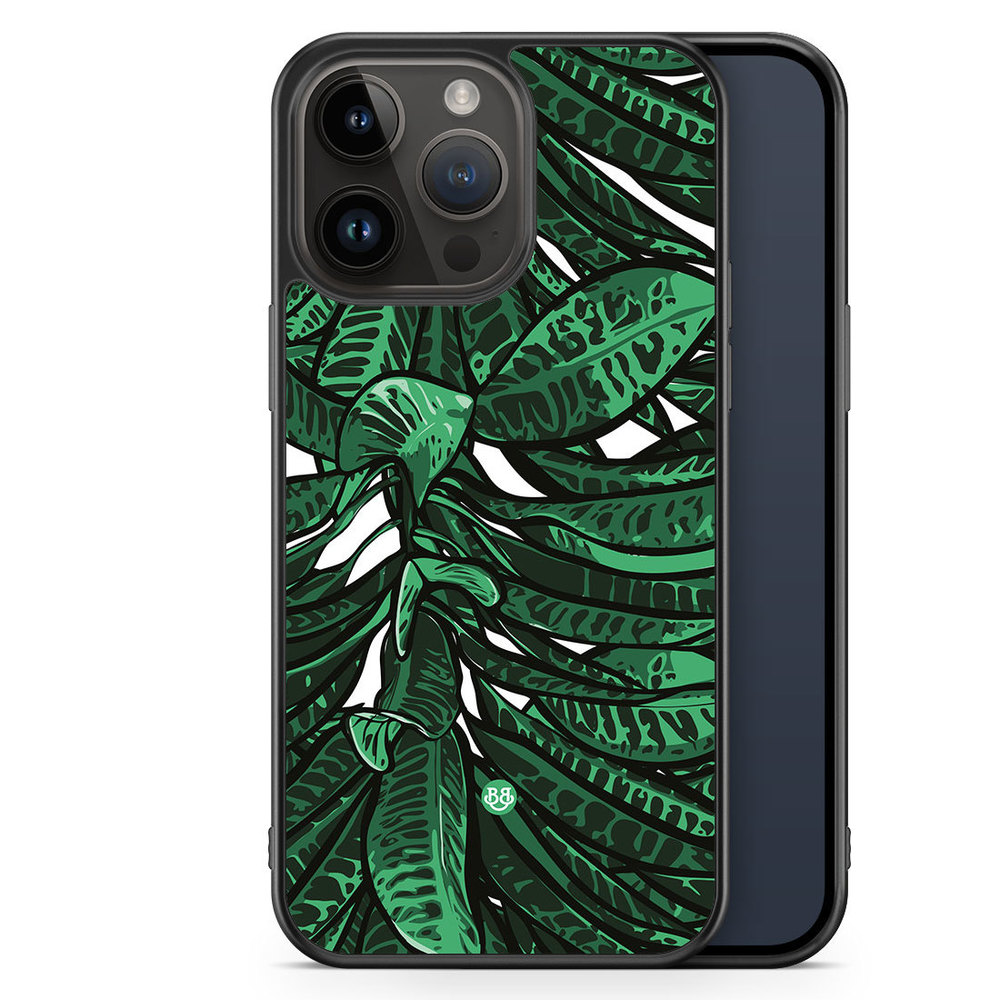 iPhone 14 Pro Max Case - Tropical leaves