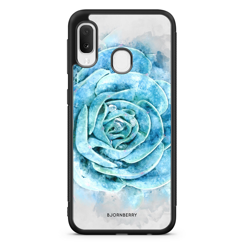 Samsung Galaxy A20e Case - Blue Cactus