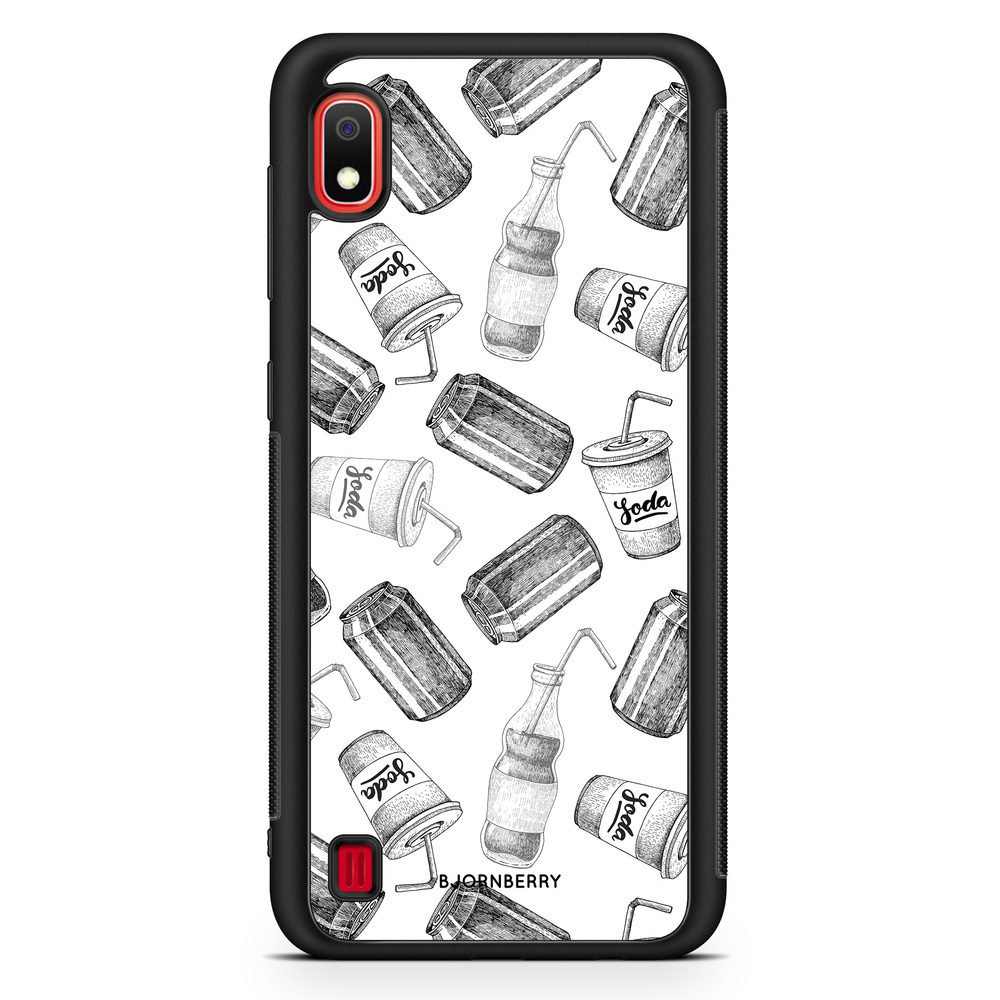 Samsung Galaxy A10 Case - Soda Black & White