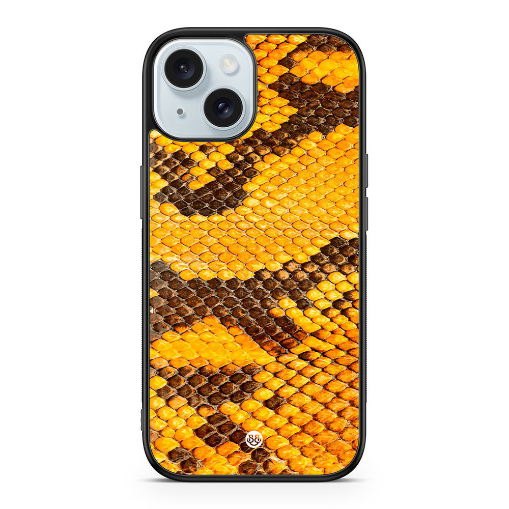 iPhone 15 Case - Yellow Snake