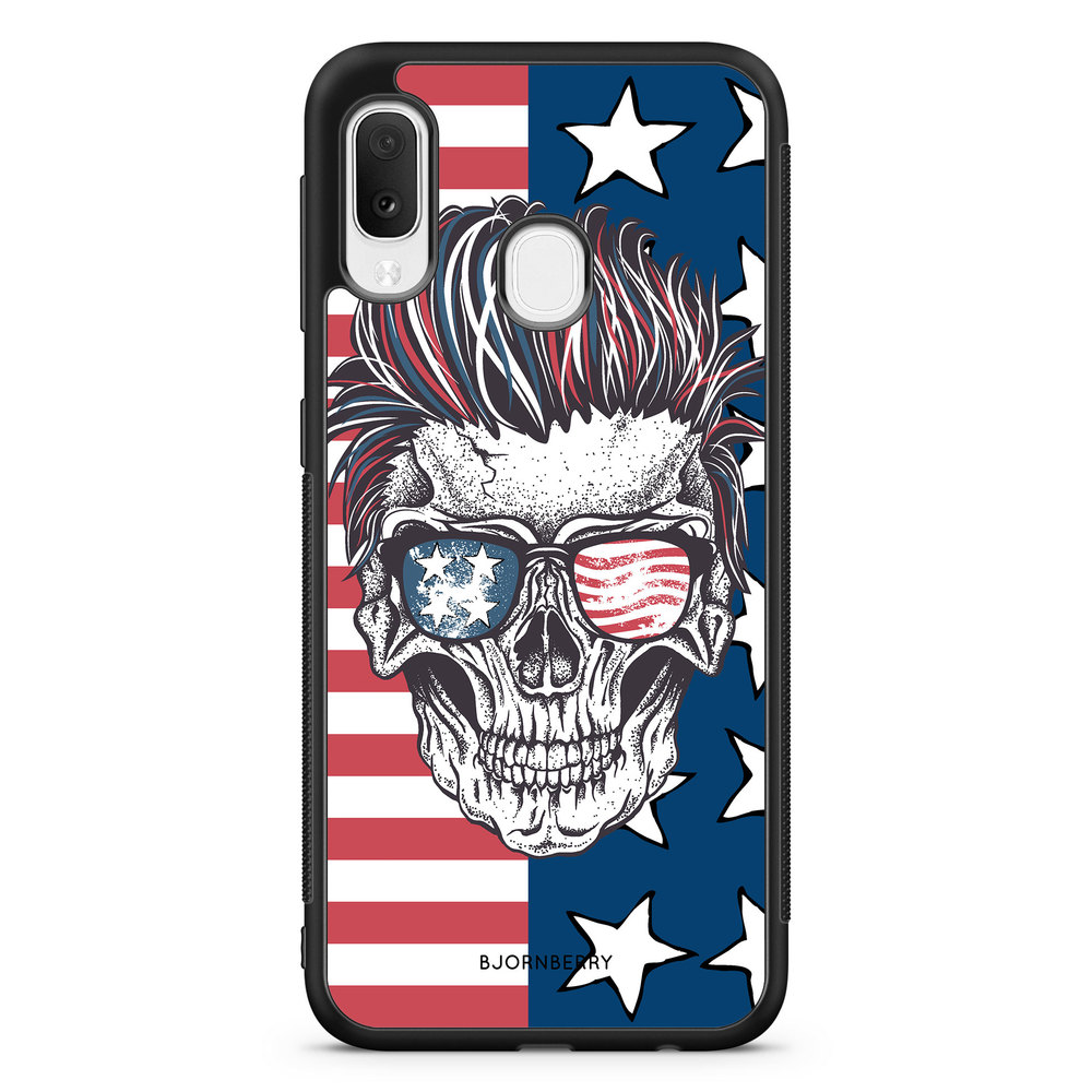 Samsung Galaxy A20e Case - USA Skull