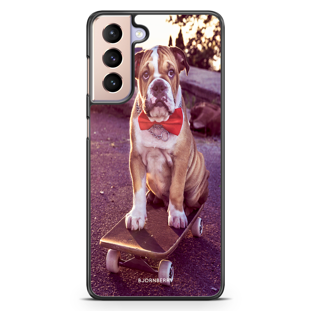 Samsung Galaxy S21 Case - Bulldog skateboard