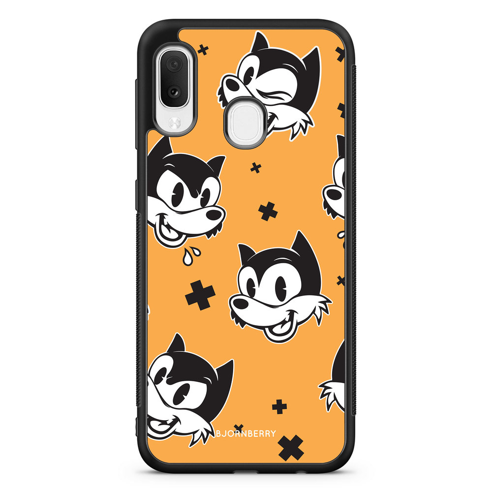 Samsung Galaxy A20e Case - Vintage Wolves