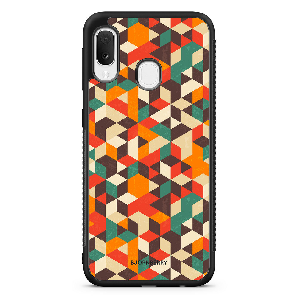 Samsung Galaxy A20e Case - Retro Geometric