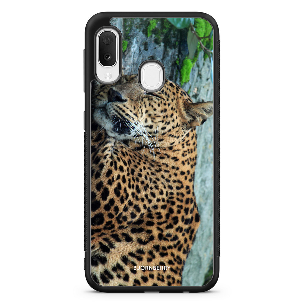 Samsung Galaxy A20e Case - Sleeping Leopard