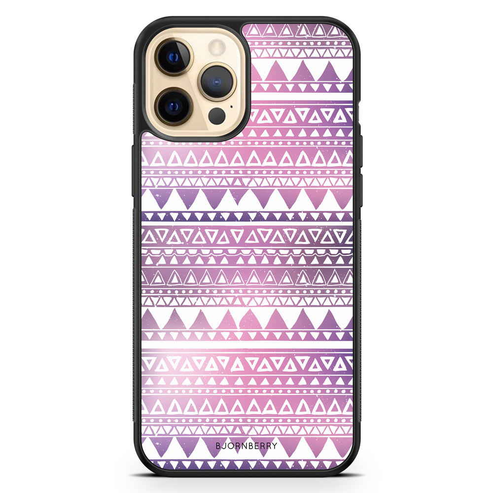 iPhone 12 Pro Max Case - Purple Aztec