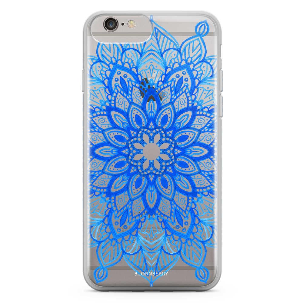 iPhone 6 Plus/6s Plus Fashion Skal - Blå Mandala