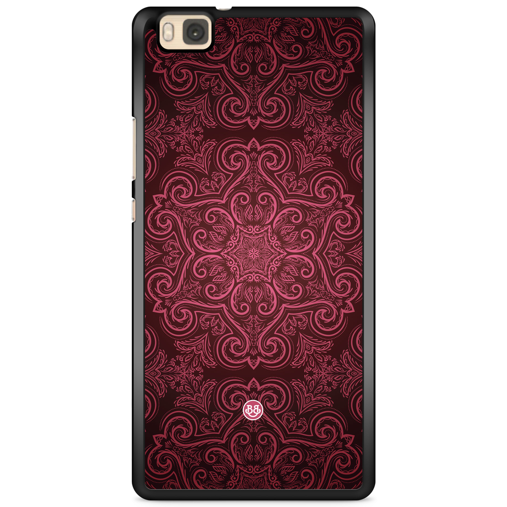 Huawei P8 Lite Case - Red Retro Pattern