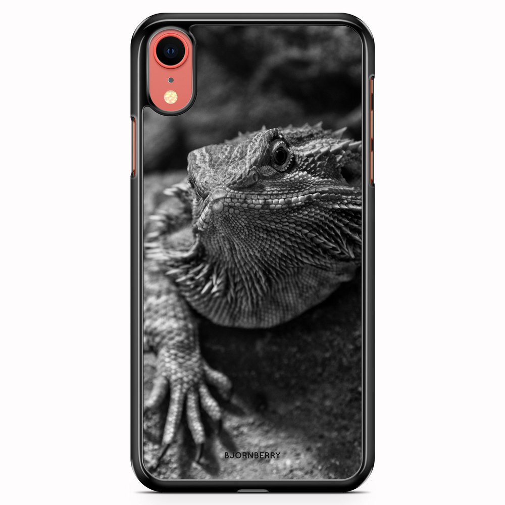 iPhone XR Case - Black/White Lizard