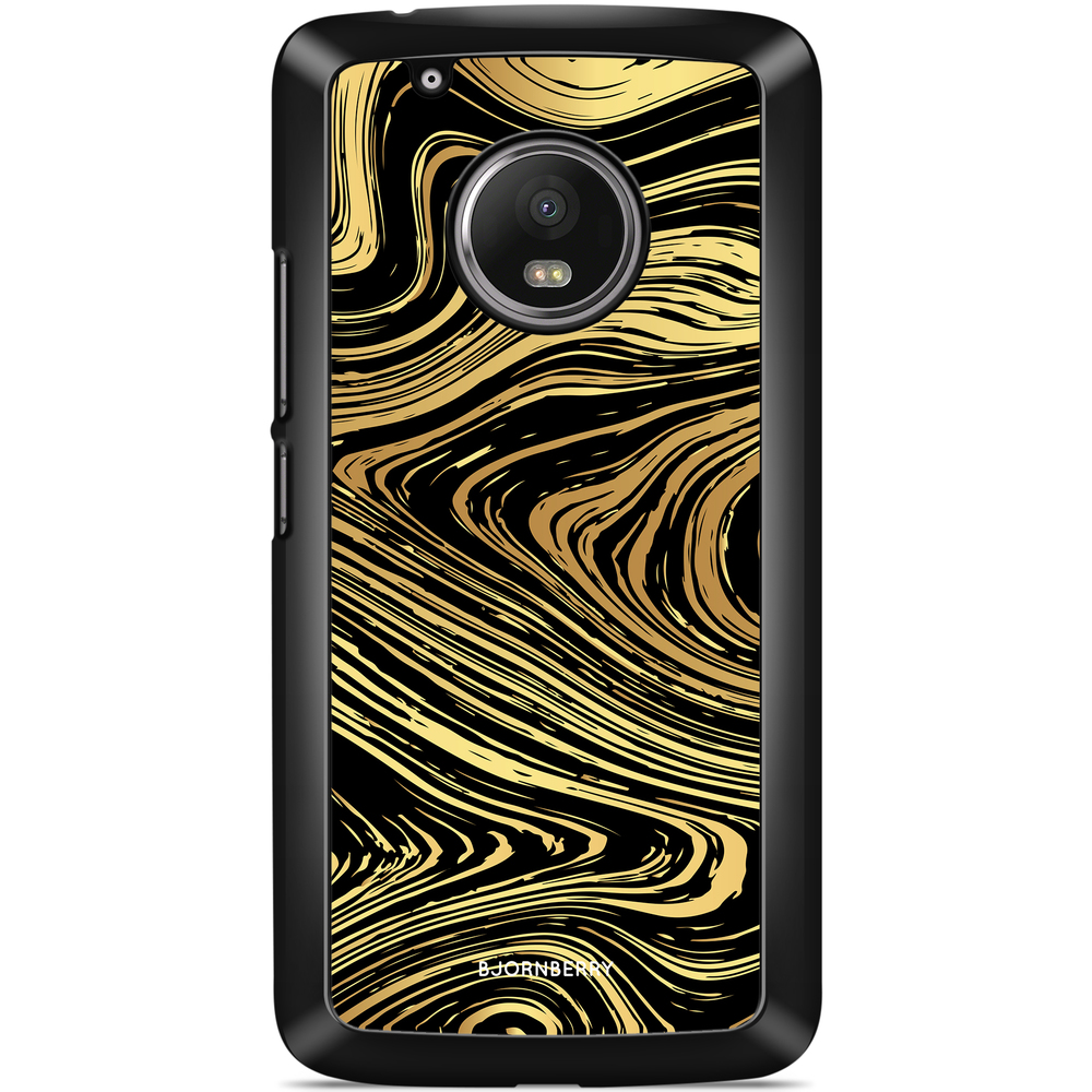 Moto G5 Plus Case - Gold Marble