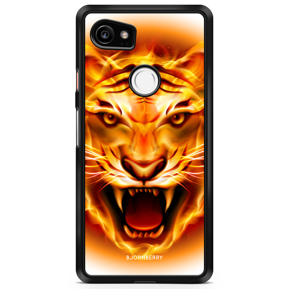 Google Pixel 2 XL Case - Flames Tiger