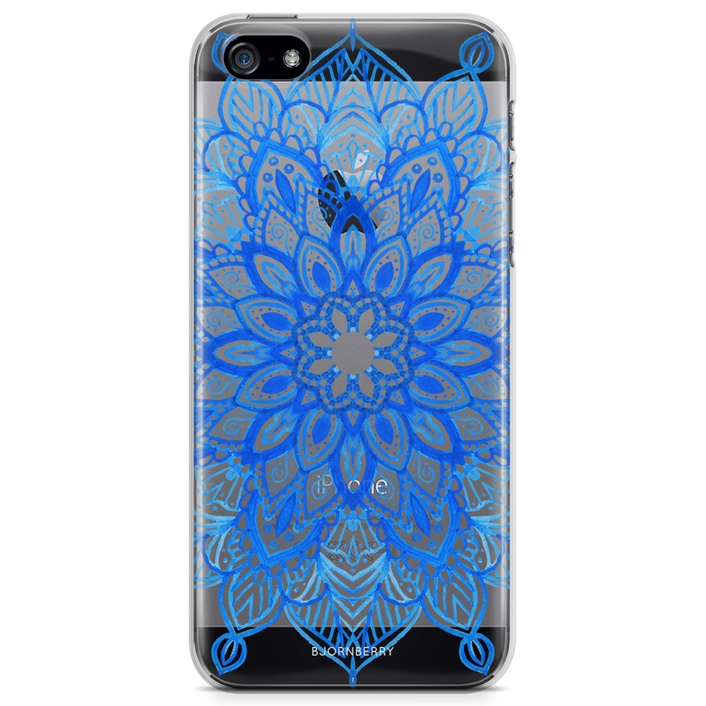 iPhone 5/5S/SE (2016) TPU Case - Blue Mandala