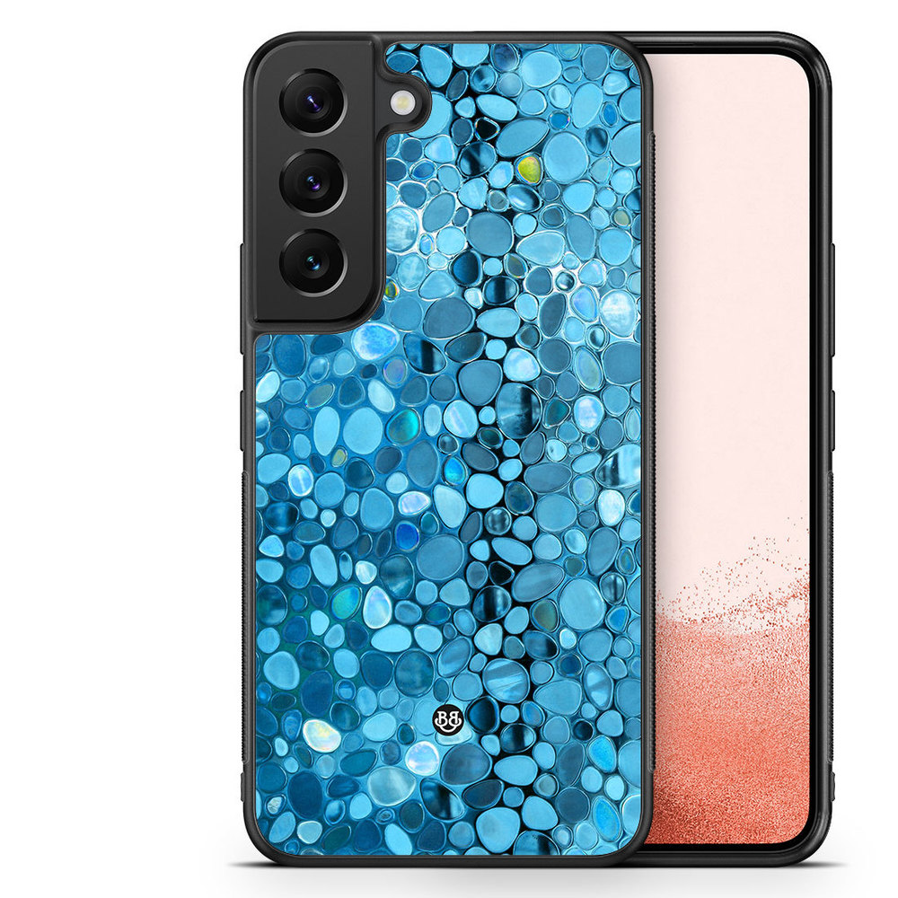 Samsung Galaxy S22 Plus 5G Case - Stained Glass Blue