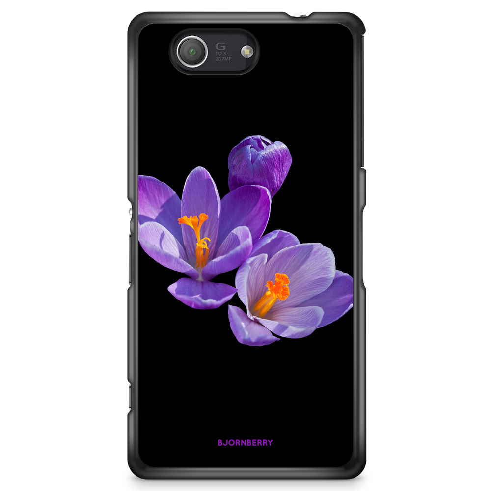 Sony Xperia Z3 Compact Case - Purple Flowers