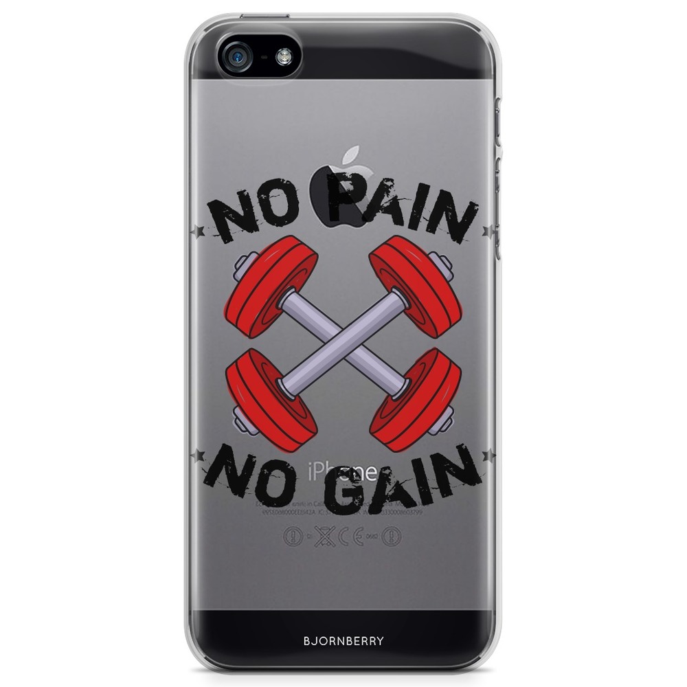 iPhone 5/5S/SE (2016) TPU Case - No Pain No Gain