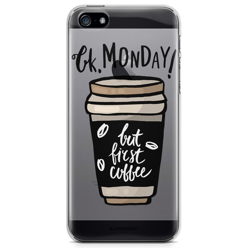 iPhone 5/5S/SE (2016) TPU Case - But First Coffee