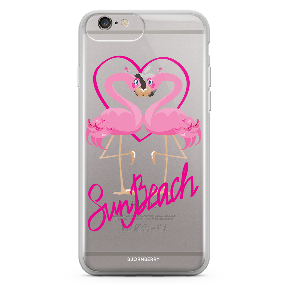 iPhone 6 Plus/6s Plus Fashion Skal - Sun Beach Flamingo