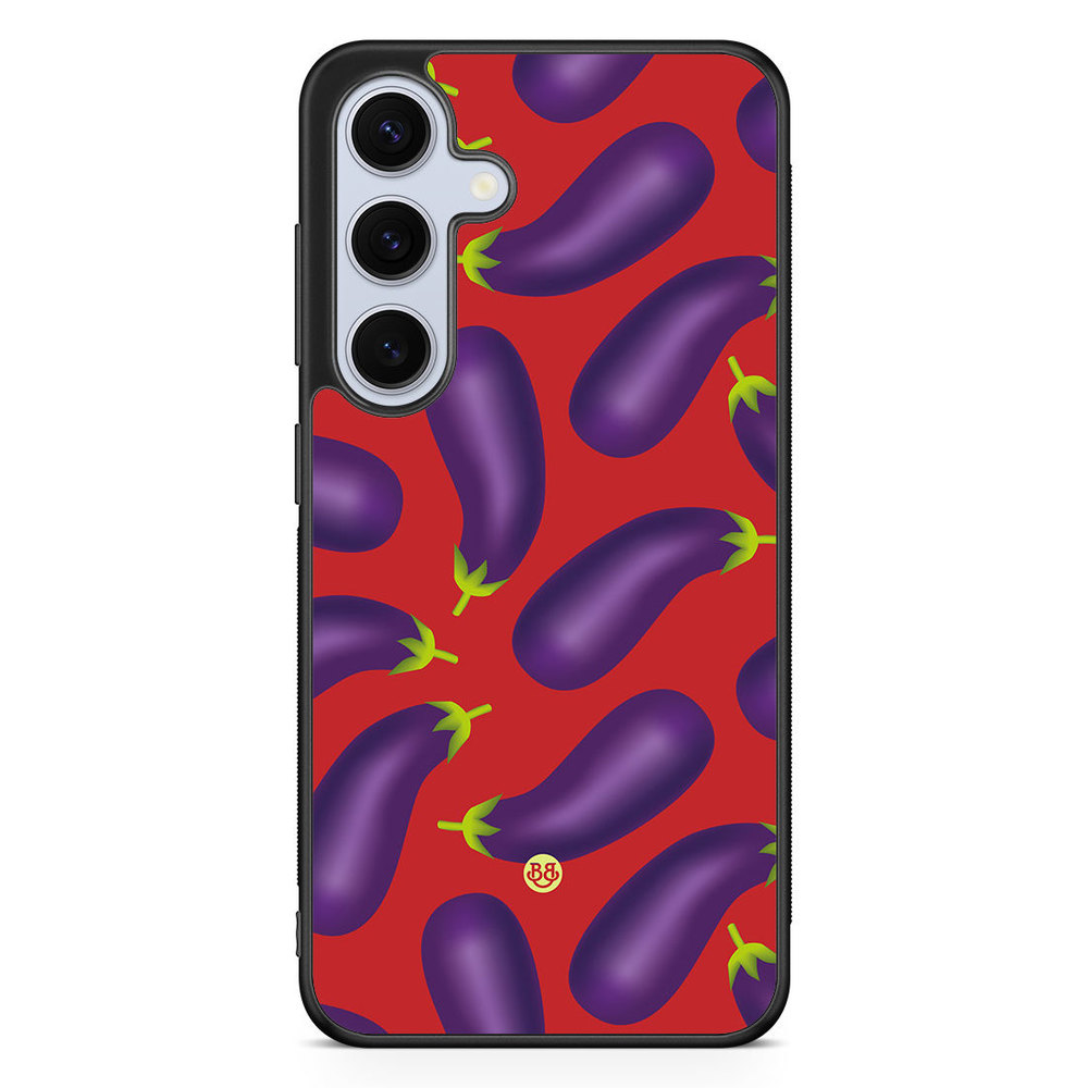 Samsung Galaxy S24 FE Case - Eggplant Pattern