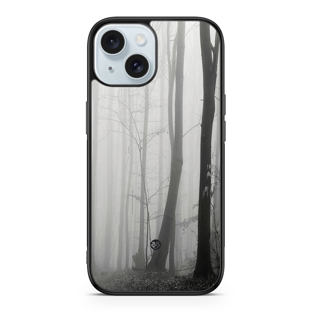 iPhone 15 Case - Black/White Autumn