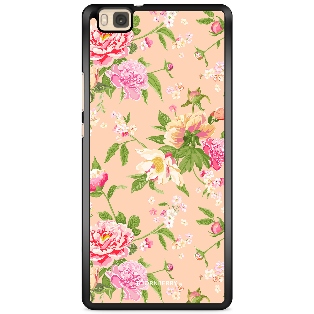 Huawei P8 Lite Case - Peony Flowers