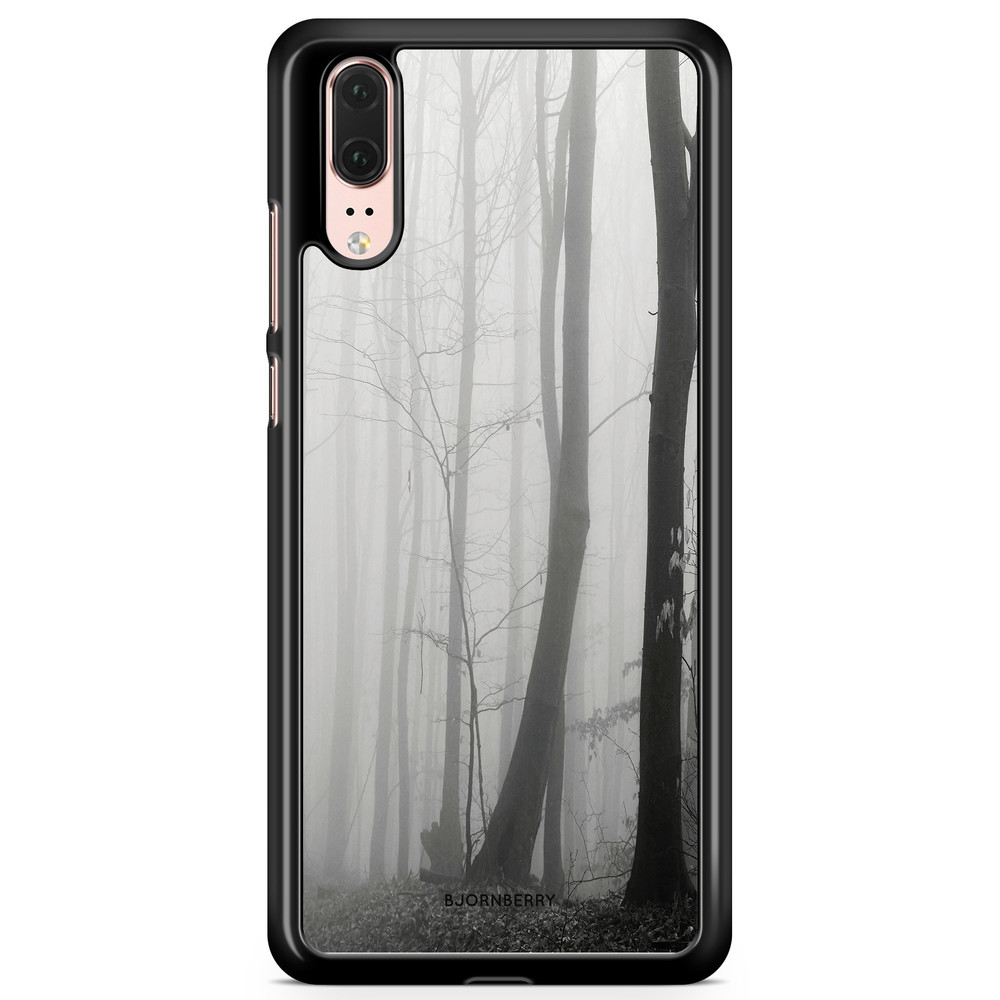 Huawei P20 Case - Black/White Autumn