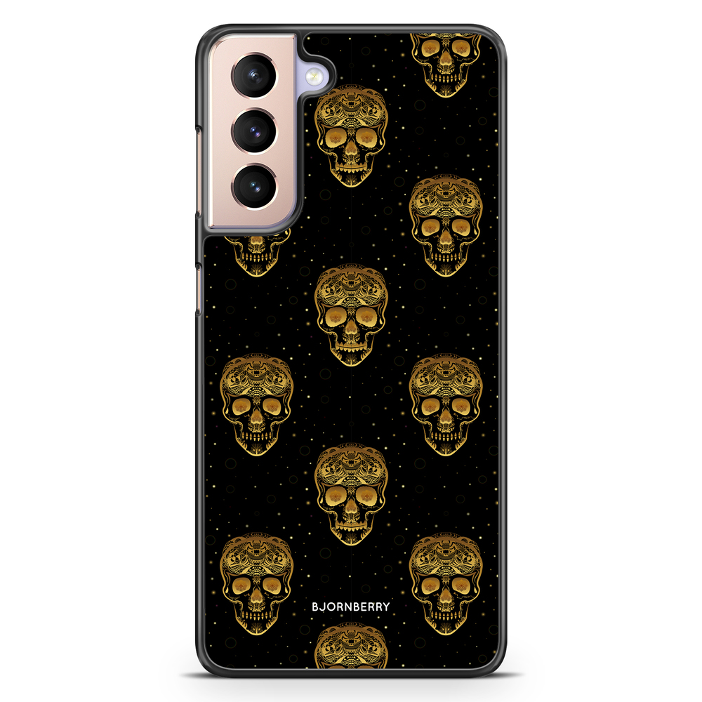 Samsung Galaxy S21 Case - Gold Skulls