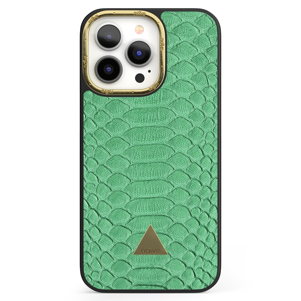 Naive iPhone 13 Pro Case - Mint Snake