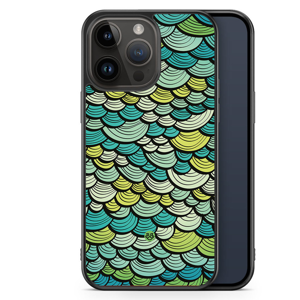 iPhone 14 Pro Max Case - Green Mermaid Scales