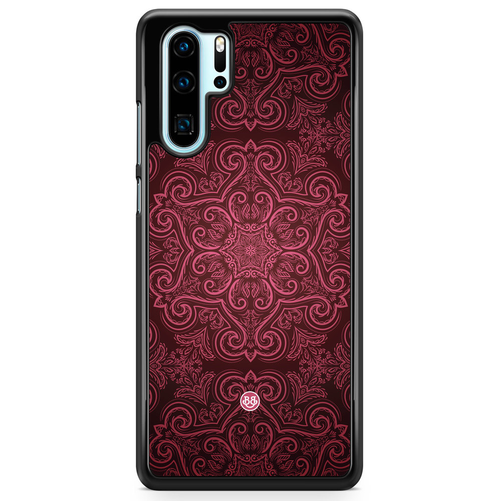 Huawei P30 Pro Case - Red Retro Pattern