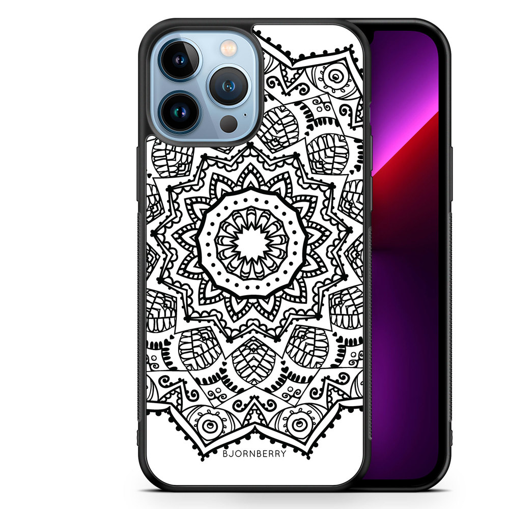 iPhone 13 Pro Max Case - Black Mandala