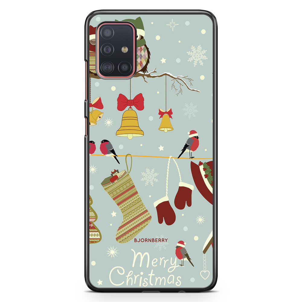 Samsung Galaxy A51 Case - Christmas Owls