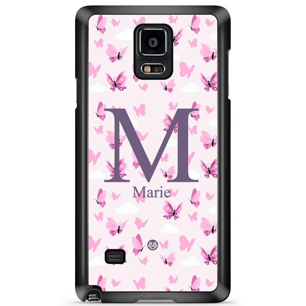 Samsung Galaxy Note 4 Case Custom - AWAKEN - Butterfly Pink