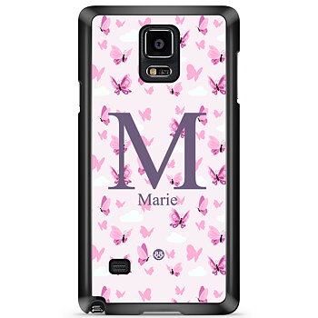 Samsung Galaxy Note 4 Skal Custom - AWAKEN - Butterfly Pink