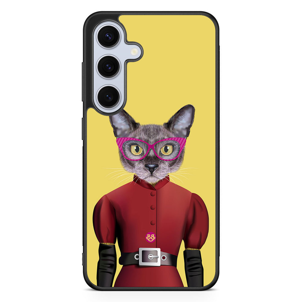 Samsung Galaxy S24 FE Case - Hipster Cat